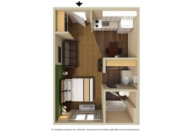 Imagen de la habitación del Hotel Hawthorn Extended Stay by Wyndham Irving Las Colinas. Foto 9