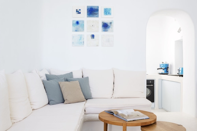 Imagen de la habitación del Hotel Helestia, Caldera Santorini. Foto 18