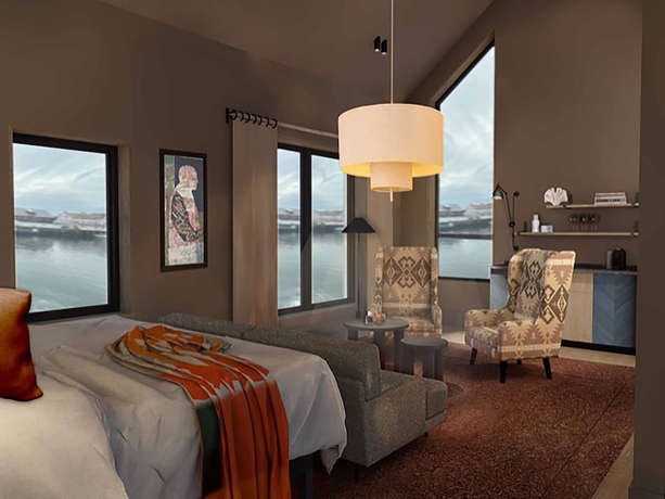 Imagen de la habitación del Hotel Henningsvær Bryggehotell. Foto 5