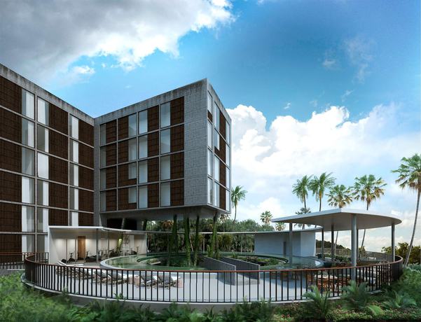 Imagen de la piscina del Hotel Hilton Garden Inn Cancun Airport. Foto 16