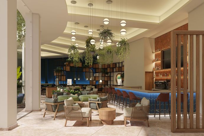 Imagen del bar/restaurante del Hotel Hilton Garden Inn Cancun Airport. Foto 6