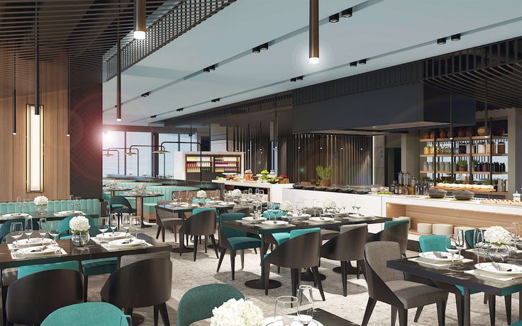 Imagen del bar/restaurante del Hotel Hilton Garden Inn Da Nang. Foto 4