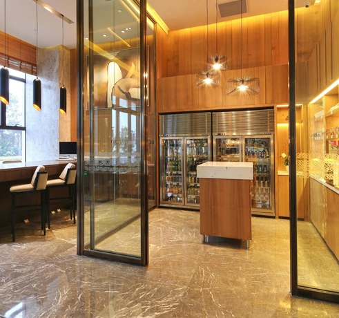 Imagen del bar/restaurante del Hotel Hilton Garden Inn Fuzhou Cangshan. Foto 4