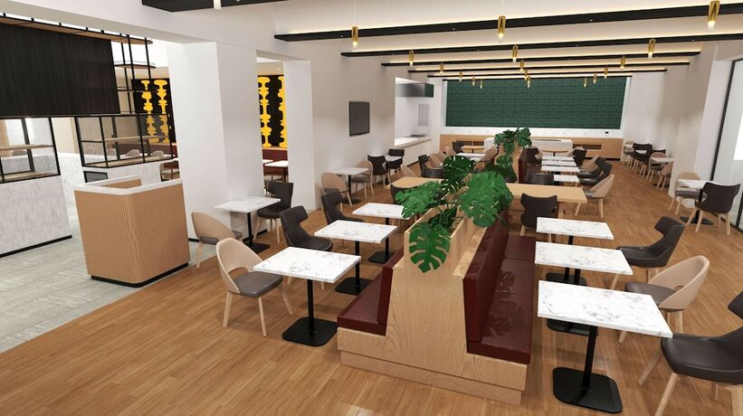 Imagen del bar/restaurante del Hotel Hilton Garden Inn Guadalajara Airport. Foto 17