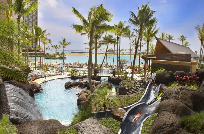 Imagen de la piscina del Hotel Hilton Grand Vacations Club Grand Waikikian Honolulu. Foto 16
