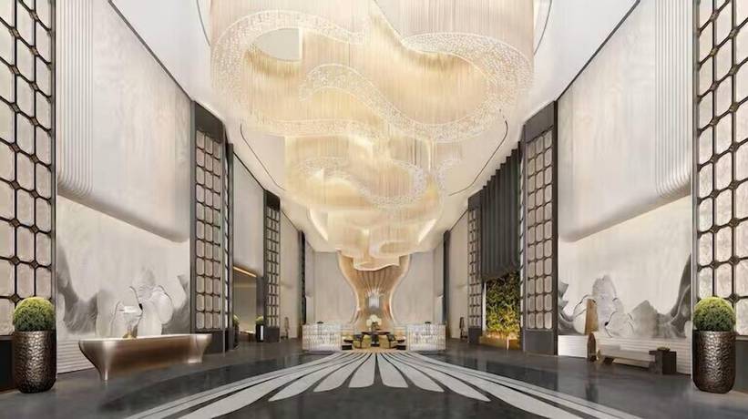 Imagen de los interiores del Hotel Hilton Guangzhou Baiyun Airport. Foto 1