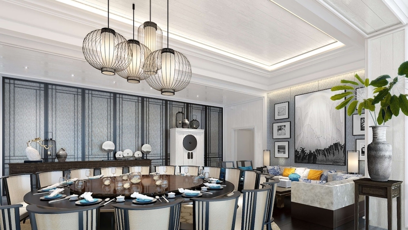 Imagen del bar/restaurante del Hotel Hilton Shanghai Songjiang Guangfulin. Foto 3