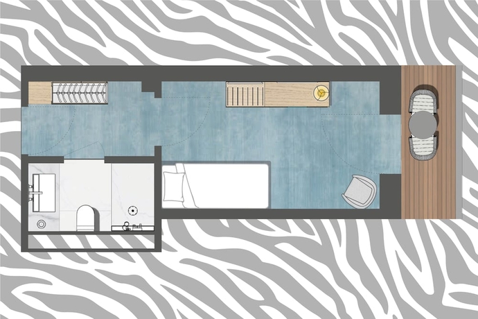 Imagen de la habitación del Hotel Hit the Sky. Foto 6