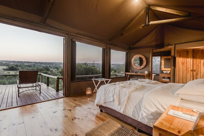 Imagen de la habitación del Hotel Hlosi Game Lodge - Amakhala Game Reserve. Foto 13