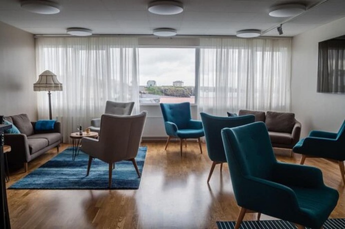 Imagen del bar/restaurante del Hotel Hótel Fransiskus Stykkishólmi. Foto 11