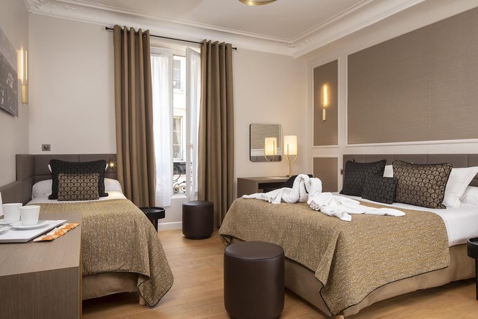Imagen de la habitación del Hotel H&ocirc;tel Du Levant, Barrio Latino-Pante&oacute;n. Foto 3