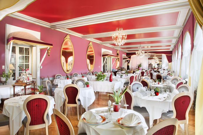 Imagen del bar/restaurante del Hotel H&ocirc;tel Le Lac, Le V&eacute;zenay. Foto 4