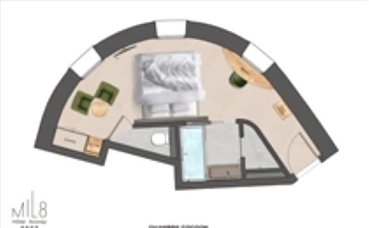 Imagen de la habitación del Hotel H&ocirc;tel Mil8. Foto 15