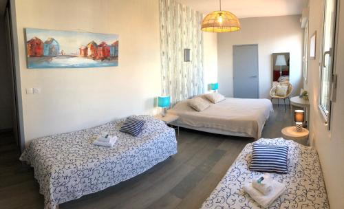 Imagen de la habitación del Hotel H&ocirc;tel de La Plage, CAPBRETON. Foto 6