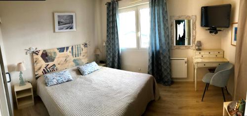Imagen de la habitación del Hotel H&ocirc;tel de La Plage, CAPBRETON. Foto 7