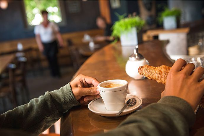 Imagen del bar/restaurante del Hotel Hôtel-Résidence La Croix-Blanche. Foto 3