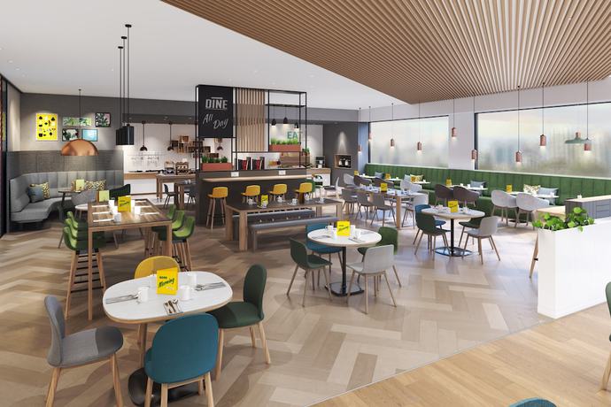 Imagen del bar/restaurante del Hotel Holiday Inn Blackpool, an IHG. Foto 10