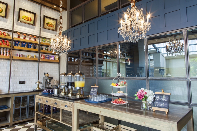 Imagen del bar/restaurante del Hotel Holiday Inn Express Beijing Wangjing, An Ihg. Foto 3