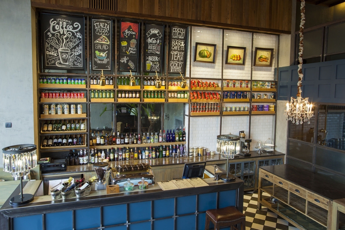 Imagen del bar/restaurante del Hotel Holiday Inn Express Beijing Wangjing, An Ihg. Foto 5