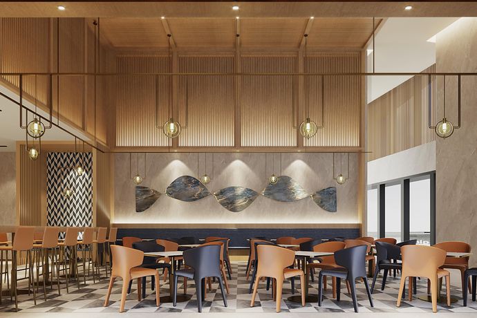 Imagen del bar/restaurante del Hotel Holiday Inn Express Changchun Ecological Square, An Ihg. Foto 1