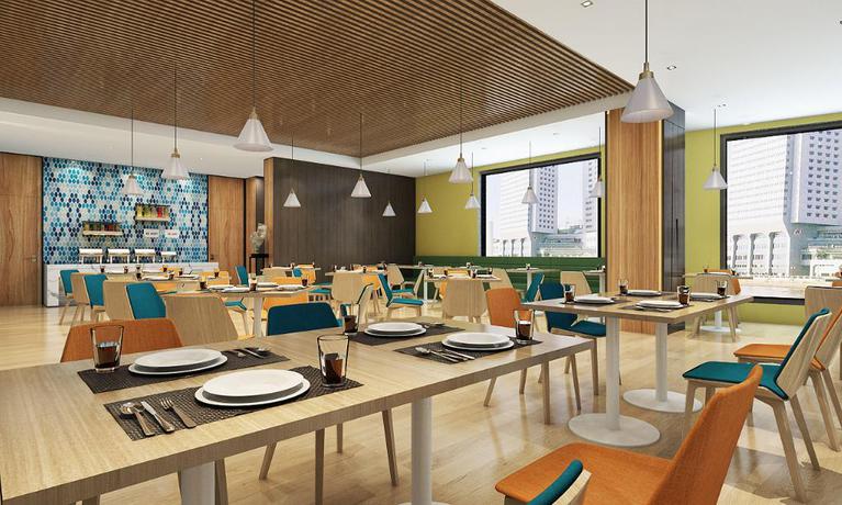 Imagen del bar/restaurante del Hotel Holiday Inn Express Harbin Songbei New District, An Ihg. Foto 3