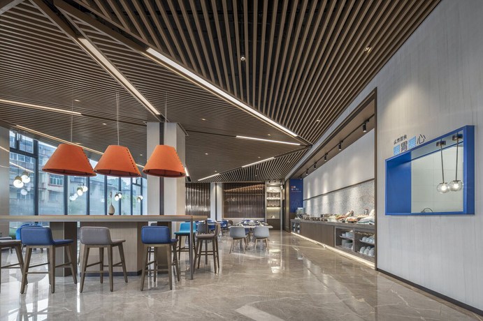 Imagen del bar/restaurante del Hotel Holiday Inn Express Jingdezhen Ancient Town, An Ihg. Foto 2