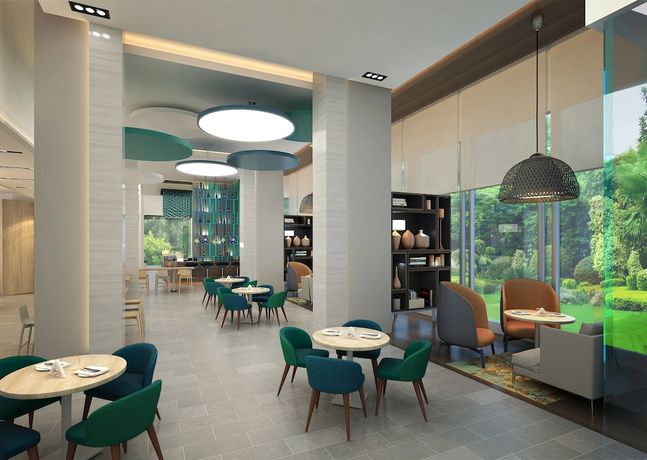 Imagen del bar/restaurante del Hotel Holiday Inn Express Kolkata Airport, an IHG. Foto 6