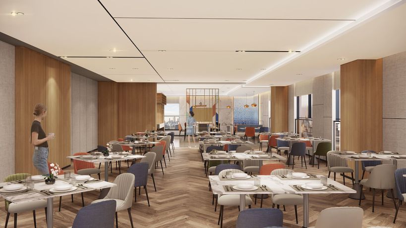 Imagen del bar/restaurante del Hotel Holiday Inn Express Lanzhou Jianlan, an IHG. Foto 3