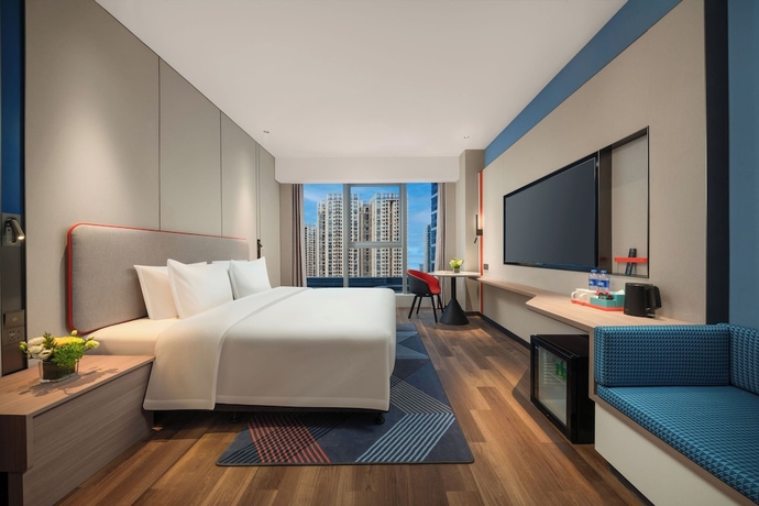 Imagen de la habitación del Hotel Holiday Inn Express Nanjing Jiangbei Wonhall Mall, An Ihg. Foto 2