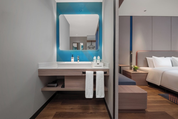 Imagen de la habitación del Hotel Holiday Inn Express Nanjing Jiangbei Wonhall Mall, An Ihg. Foto 3