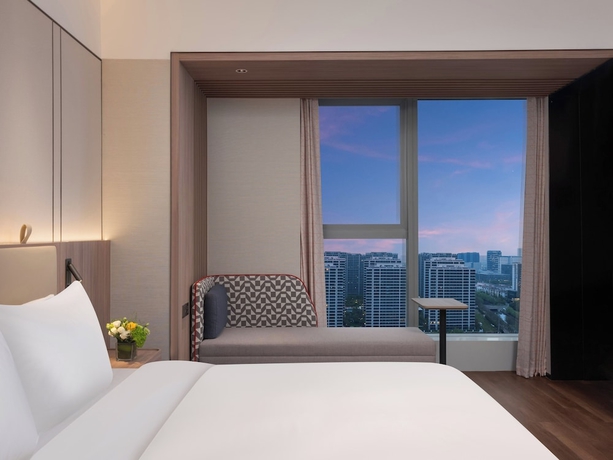 Imagen de la habitación del Hotel Holiday Inn Express Nanjing Jiangbei Wonhall Mall, An Ihg. Foto 5