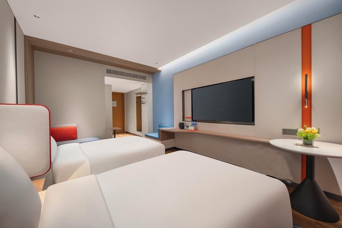 Imagen de la habitación del Hotel Holiday Inn Express Nanjing Jiangbei Wonhall Mall, An Ihg. Foto 8