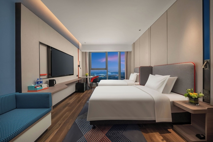 Imagen de la habitación del Hotel Holiday Inn Express Nanjing Jiangbei Wonhall Mall, An Ihg. Foto 10