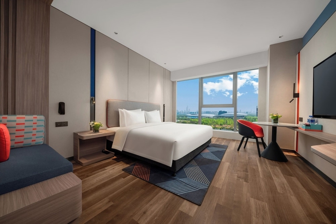 Imagen de la habitación del Hotel Holiday Inn Express Nanjing Jiangbei Wonhall Mall, An Ihg. Foto 13