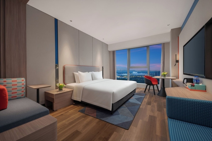 Imagen de la habitación del Hotel Holiday Inn Express Nanjing Jiangbei Wonhall Mall, An Ihg. Foto 19