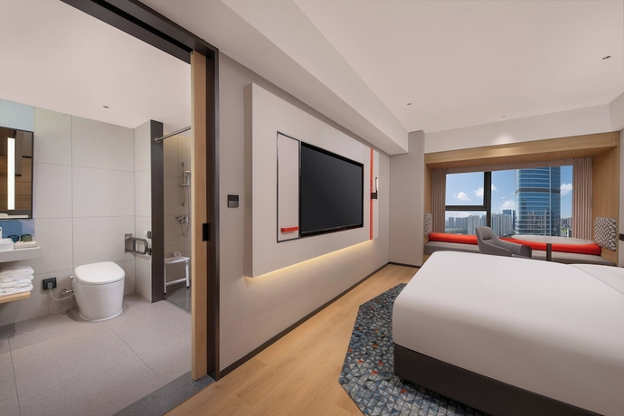 Imagen de la habitación del Hotel Holiday Inn Express Rizhao Oriental Colorful City by IHG. Foto 5