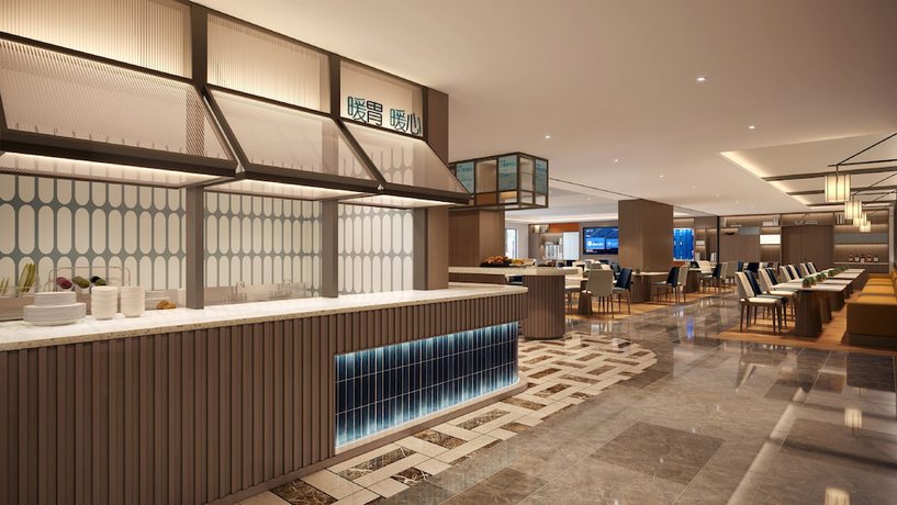 Imagen del bar/restaurante del Hotel Holiday Inn Express Shanghai Pujiang Lianhang Road, An Ihg. Foto 3