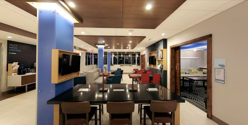 Imagen del bar/restaurante del Hotel Holiday Inn Express & Suites Detroit Northwest - Livonia. Foto 4