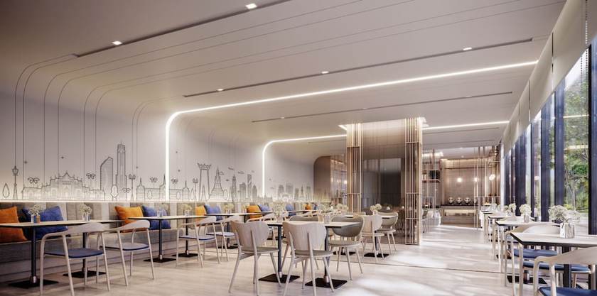 Imagen del bar/restaurante del Hotel Holiday Inn Express and Suites Bangkok Central Pier. Foto 2