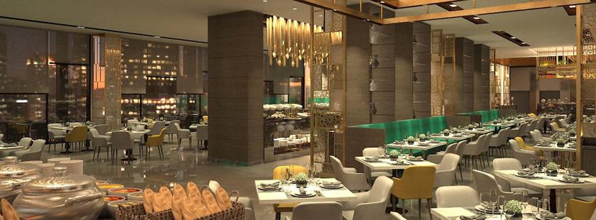 Imagen del bar/restaurante del Hotel Holiday Inn Gurugram Sector 90, an IHG. Foto 5