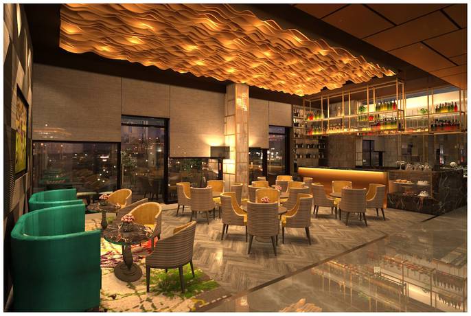 Imagen del bar/restaurante del Hotel Holiday Inn Gurugram Sector 90, an IHG. Foto 6