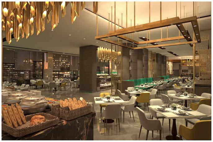 Imagen del bar/restaurante del Hotel Holiday Inn Gurugram Sector 90, an IHG. Foto 7
