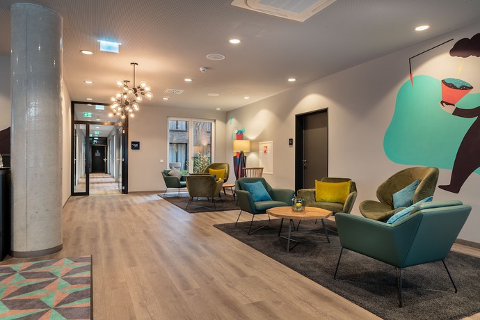 Imagen de los interiores del Hotel Holiday Inn - The Niu Charly Frankfurt City, An Ihg. Foto 15