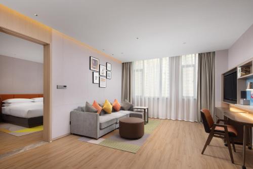 Imagen de la habitación del Hotel Home2 Suite by Hilton Hangzhou Qianjiang New Town. Foto 8