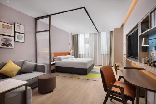 Imagen de la habitación del Hotel Home2 Suite by Hilton Hangzhou Qianjiang New Town. Foto 14