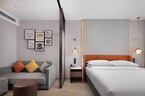 Imagen de la habitación del Hotel Home2 Suite by Hilton Hangzhou Qianjiang New Town. Foto 15