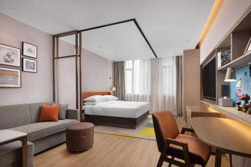 Imagen de la habitación del Hotel Home2 Suite by Hilton Hangzhou Qianjiang New Town. Foto 19