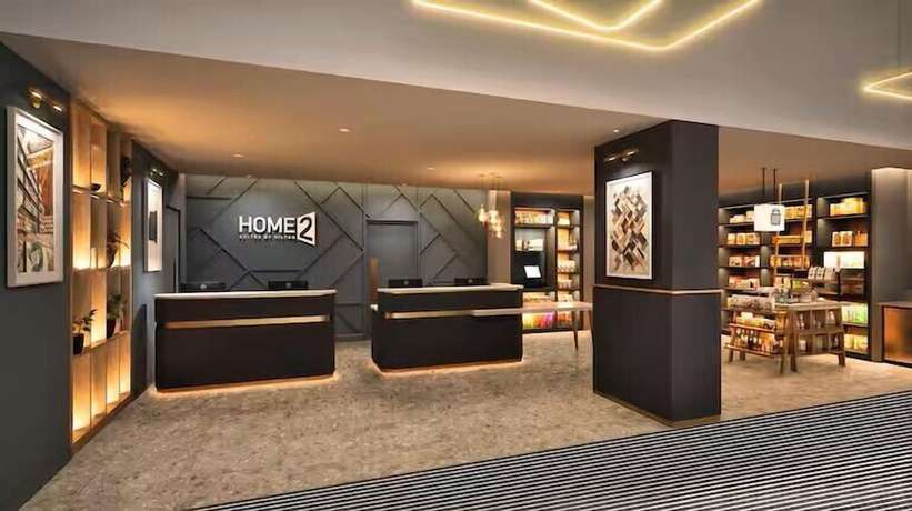 Imagen de los interiores del Hotel Home2 Suites By Hilton Dublin City Centre. Foto 1