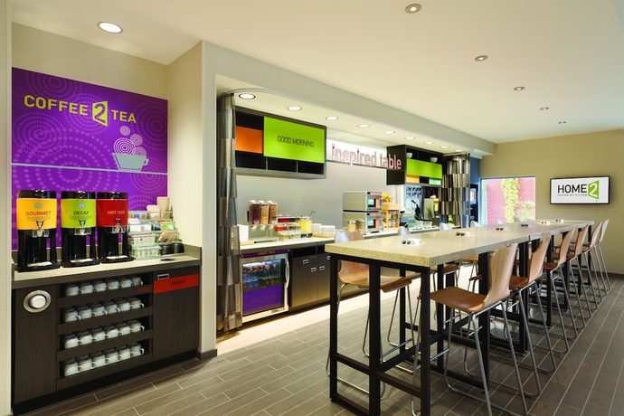 Imagen del bar/restaurante del Hotel Home2 Suites By Hilton Eugene Downtown University. Foto 2