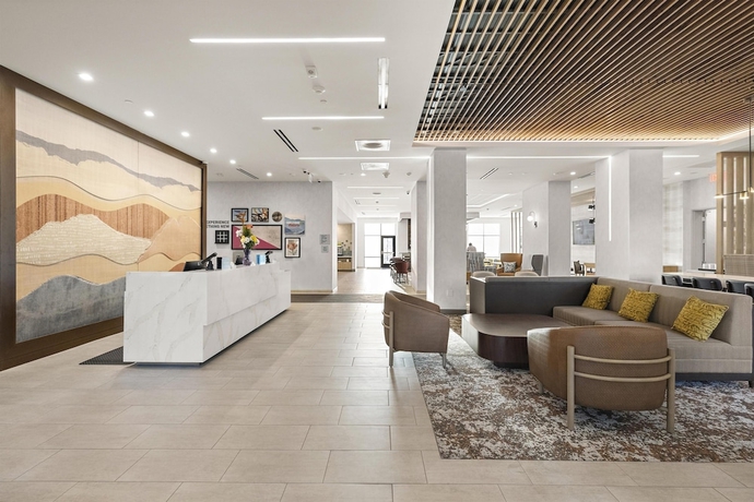Imagen de los interiores del Hotel Home2 Suites by Hilton Ontario Airport. Foto 14